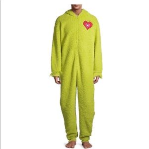 Grinch Holiday Christmas Pajamas Men's Sleepwear Union Suit, Size Large